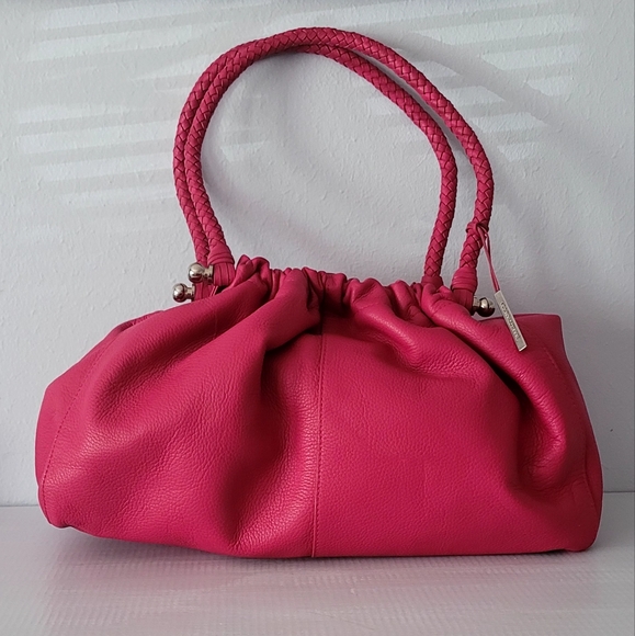 Elliott Lucca Handbags - Elliott Lucca Genuine Leather Braded Leather Straps Shoulder Bag